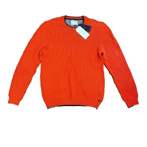 Denim & Flower Other - NWT Denim & Flower Ricky Singh Orange Pullover Crewneck Men’s Sweater Size Large